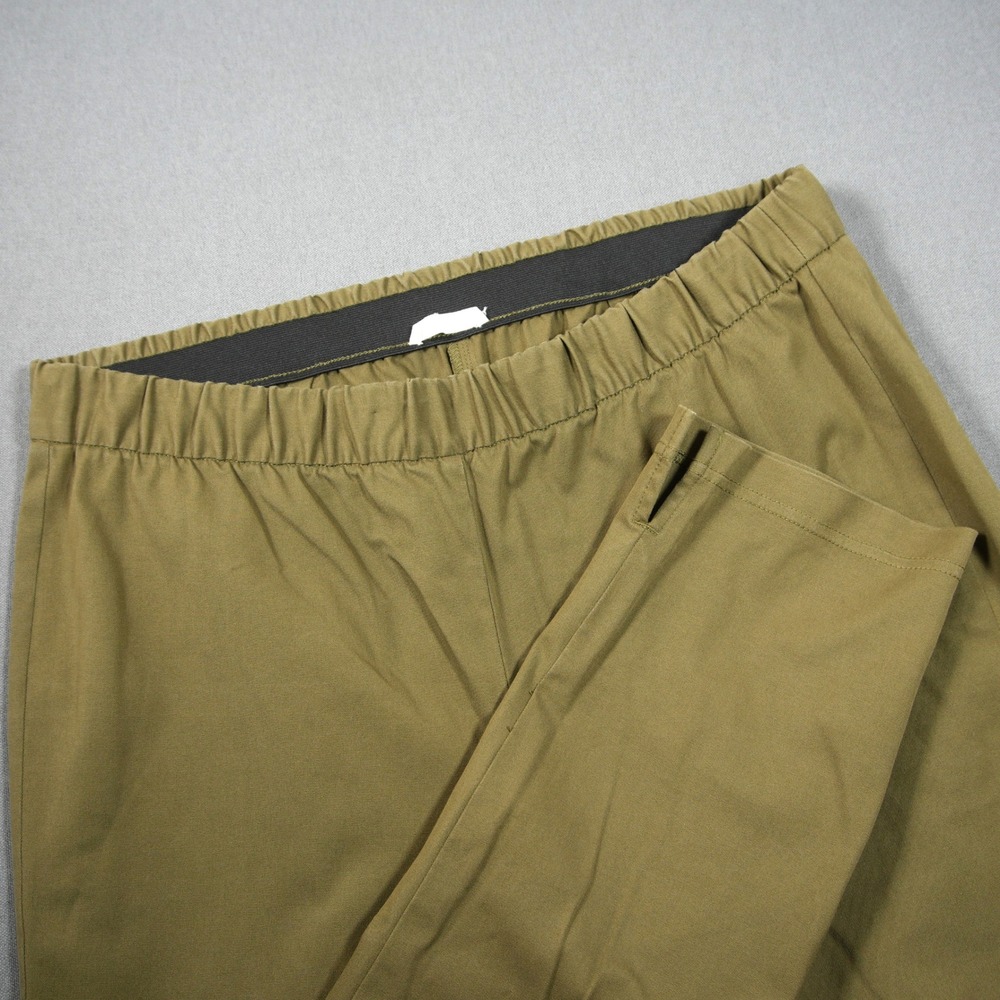 Eileen Fisher Organic Cotton Stretch Pull On Women Pants M Coastal Office Boho